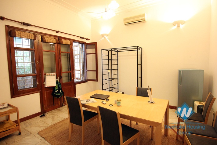 Beautiful house with large yard for rent on Dang Thai Mai, Tay Ho, Hanoi
